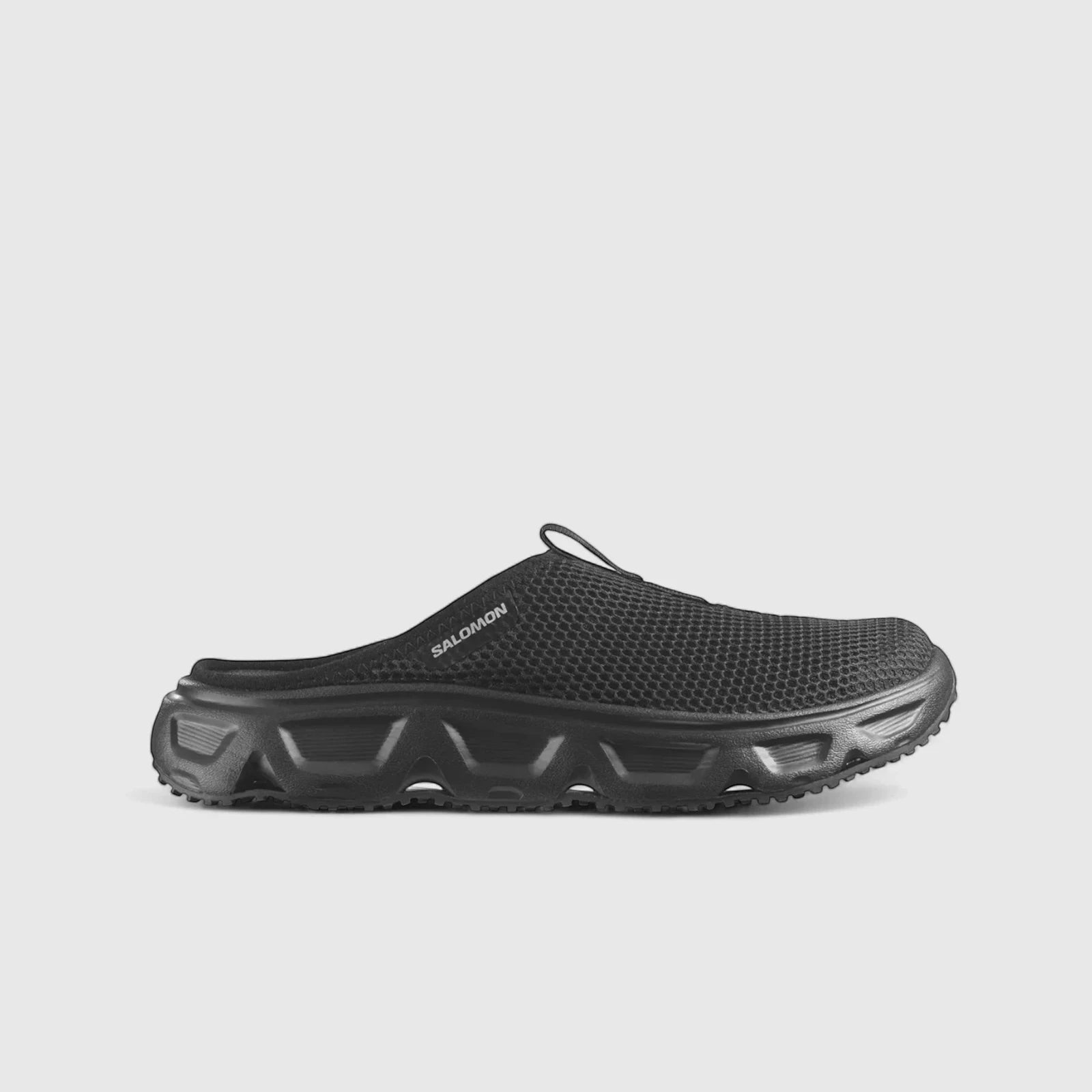 Salomon Men's Comfort Clog Reelax Slide 6.0 471120 Black/Black/Alloy SL34 (BX6)