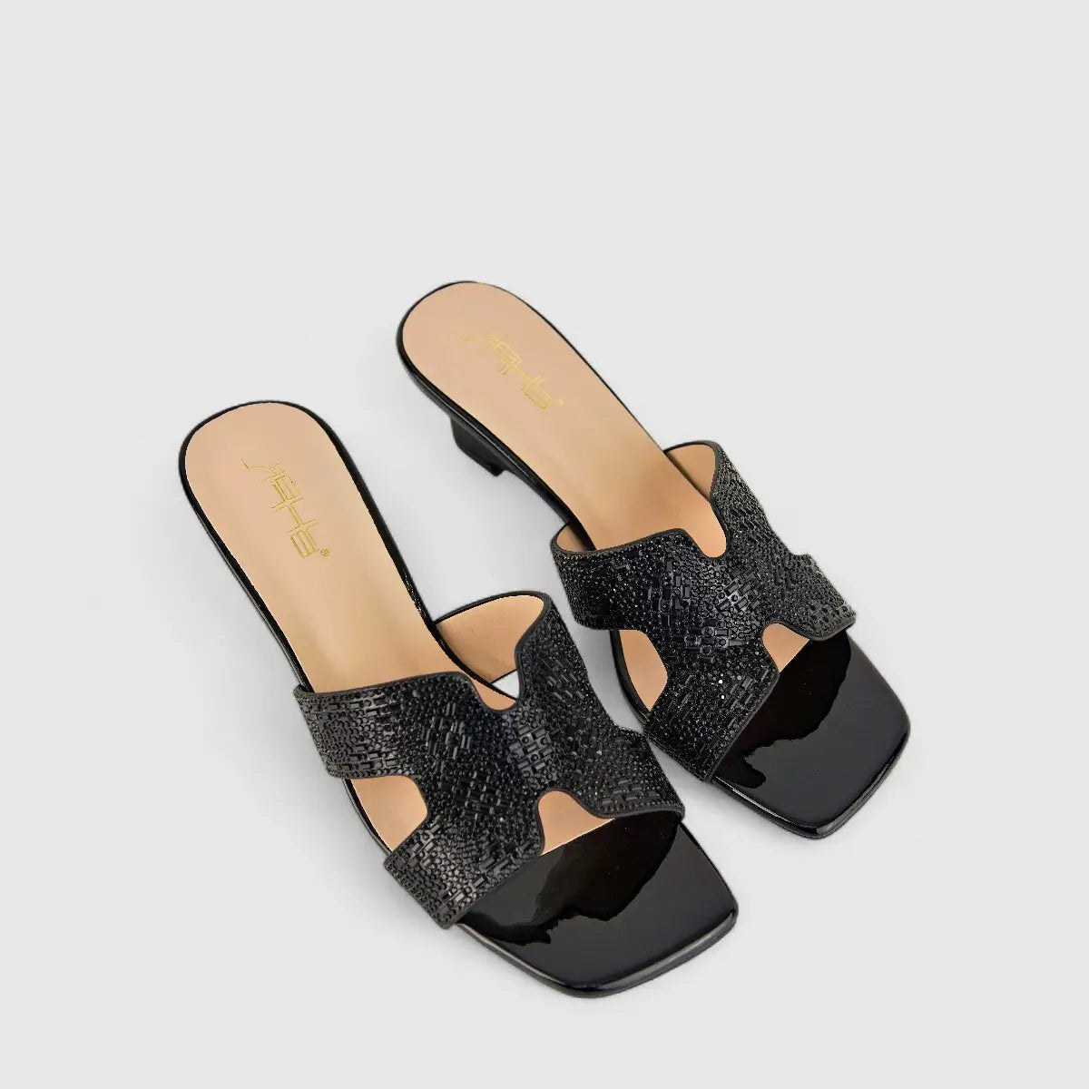 Bulbul Ladies Evening Wedge HAR038 Black