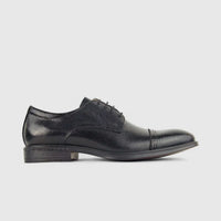 Babucci Men's Leather Lace Up K1834-C17A BAB005 Black