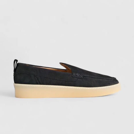 Bulletti Men's Suede Loafer W2409003 Black BK4