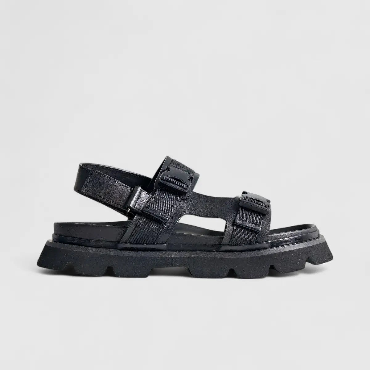 Formales Leather Sandal FM2526-13 Black FS13 Sandals | familyshoecentre