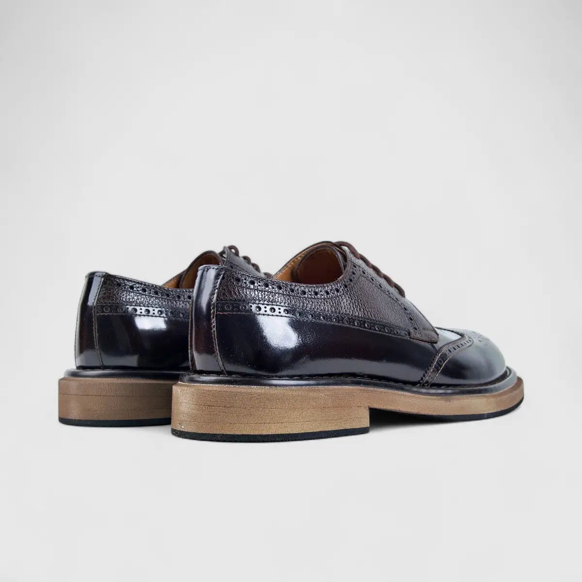 Bulletti Chunky Sole Oxfords Brown 124-14 BC3 Oxfords | familyshoecentre