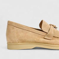 Bulletti Ladies Suede Loafer W2406080 Khakhi BL4 Loafers | familyshoecentre