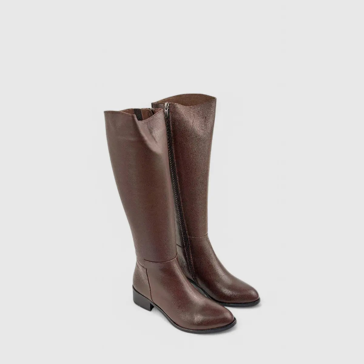 Sofia Mare Leather Boot Brown 9713 Boots | familyshoecentre