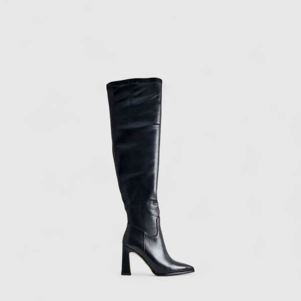 Bulbul Heel Long Boot Black CAR5039