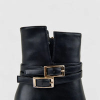 Bulbul Ladies Stiletto Heel Ankle Boot Black CAR26-4