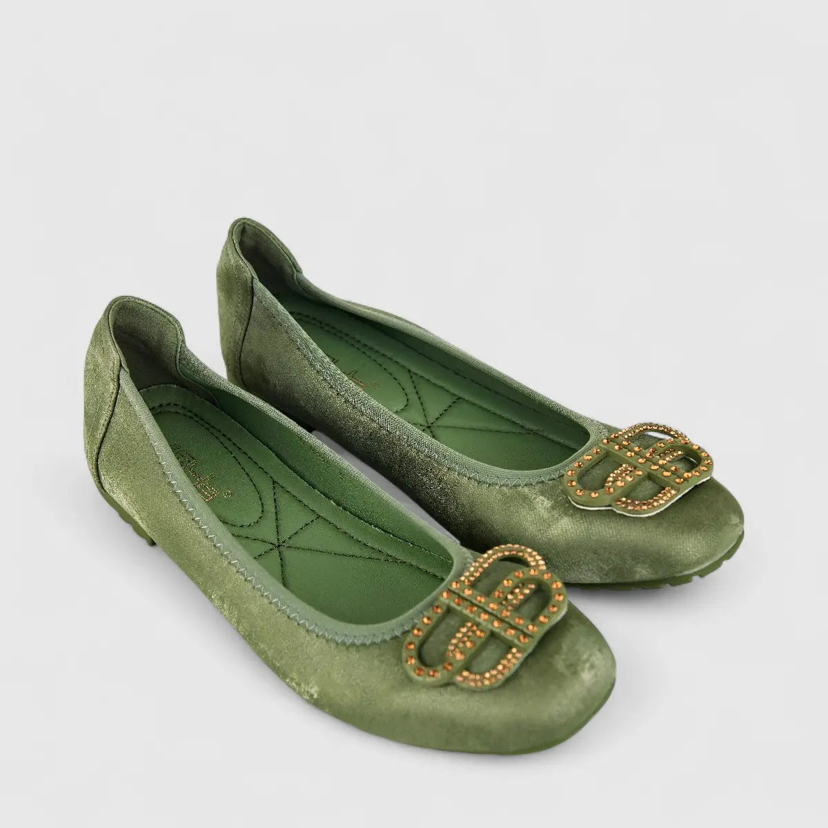 Bulbul Ladies Casual Pump HAR040 Green