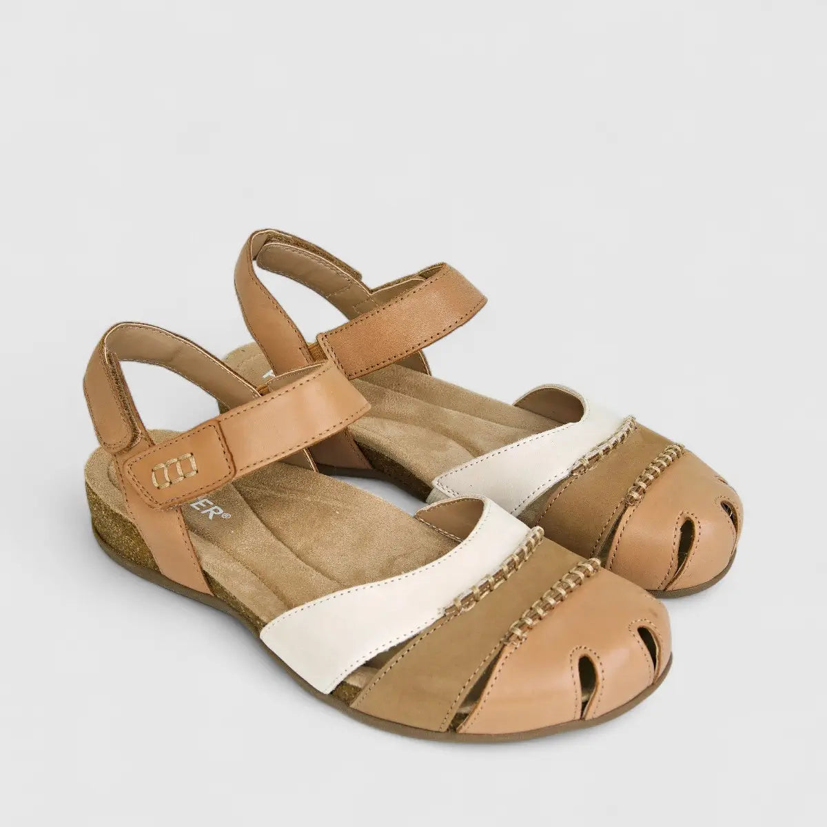 Hotter Ladies Comfort Fisherman Sandal Denali Tan Multi HT82