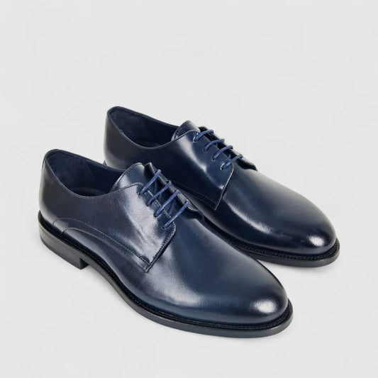 Formales Men's Leather Lace Up 0531 Navy FC129