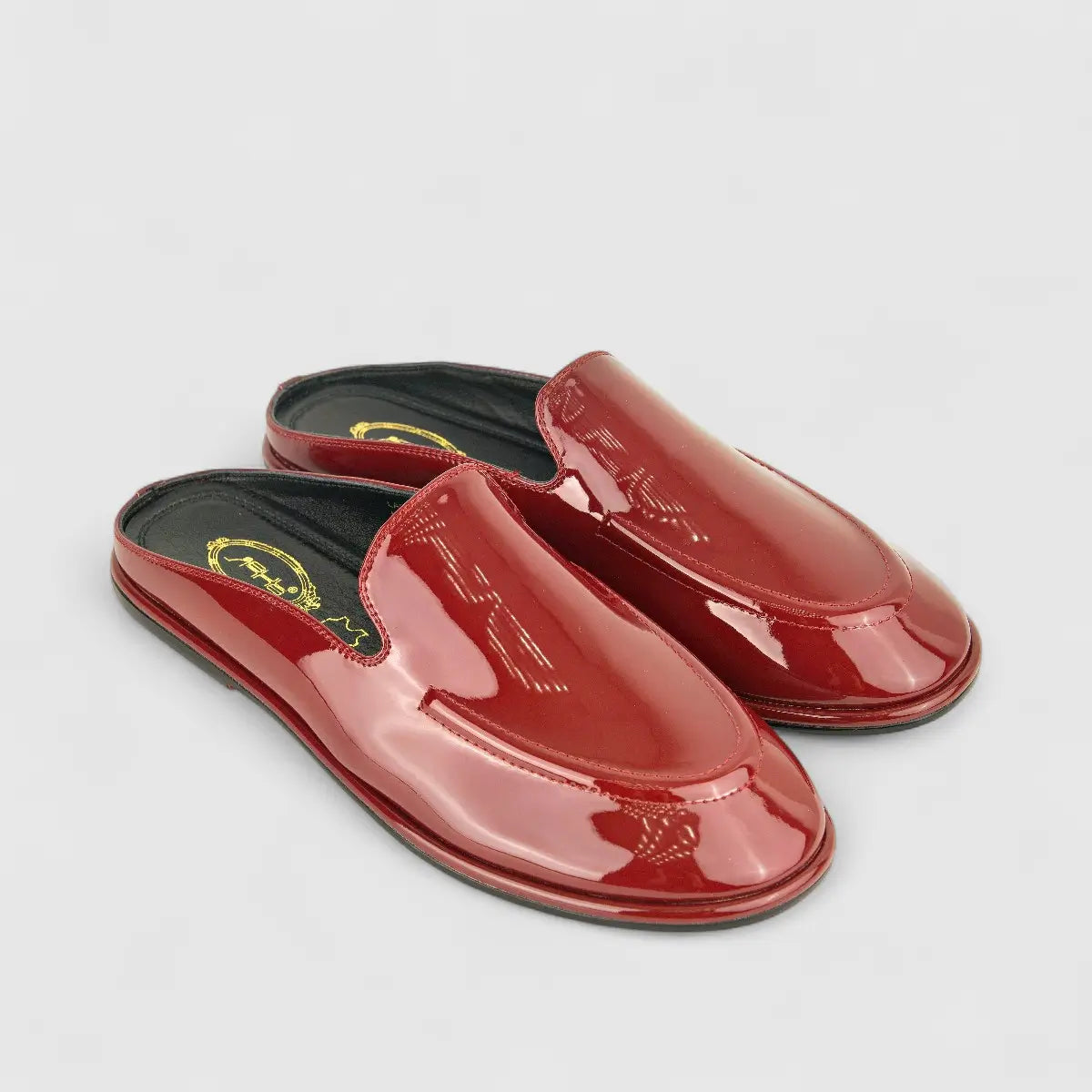 Bulbul Ladies Leather Mule LAR-02 Dark Red