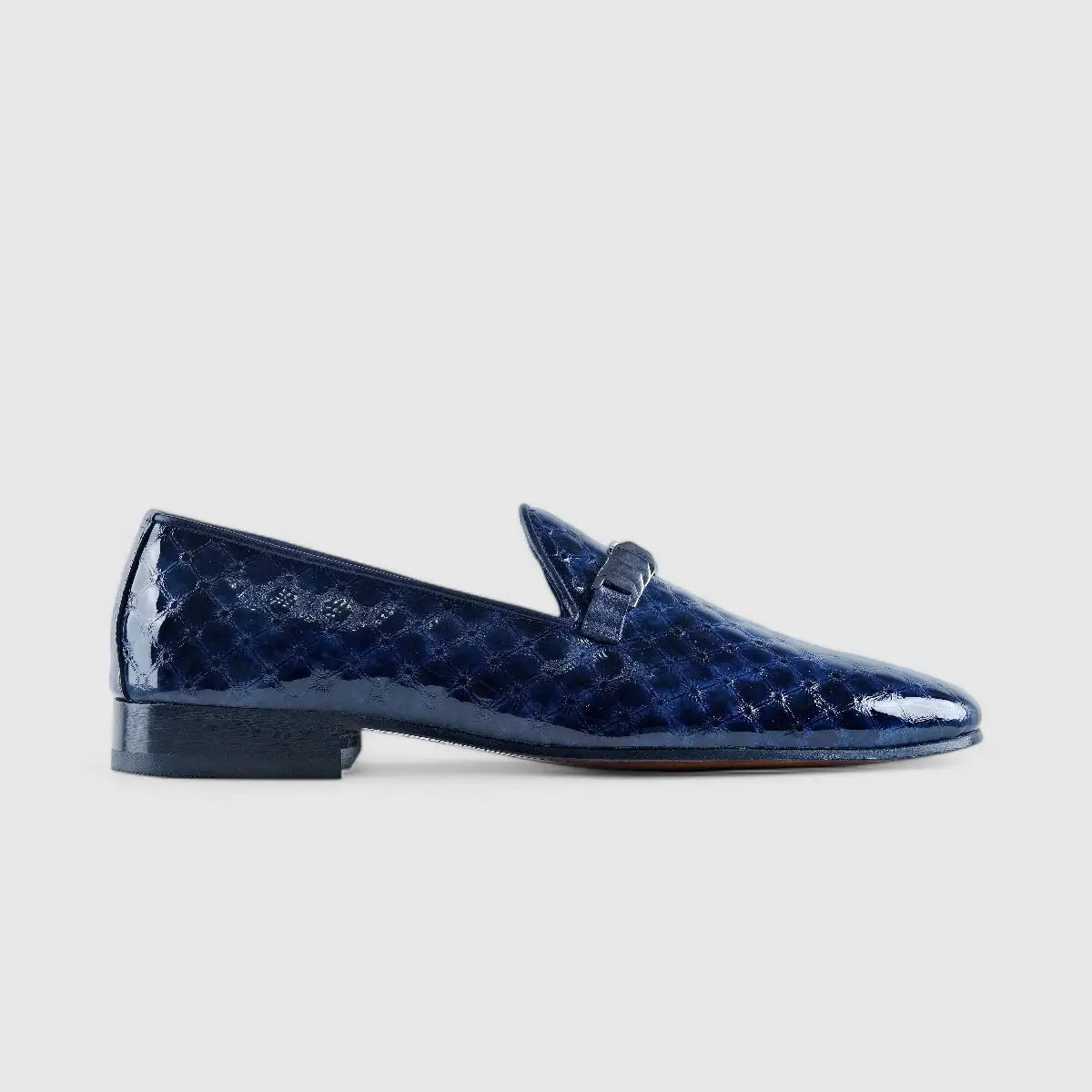 Elitto Dress Loafers Navy 11620 Loafers | familyshoecentre