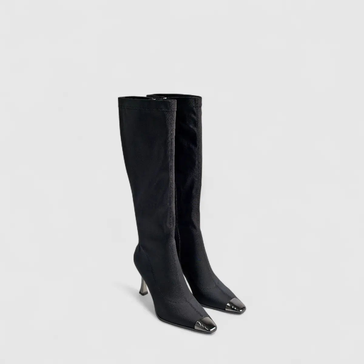 Bulbul Heel Long Boot Black CAR5037