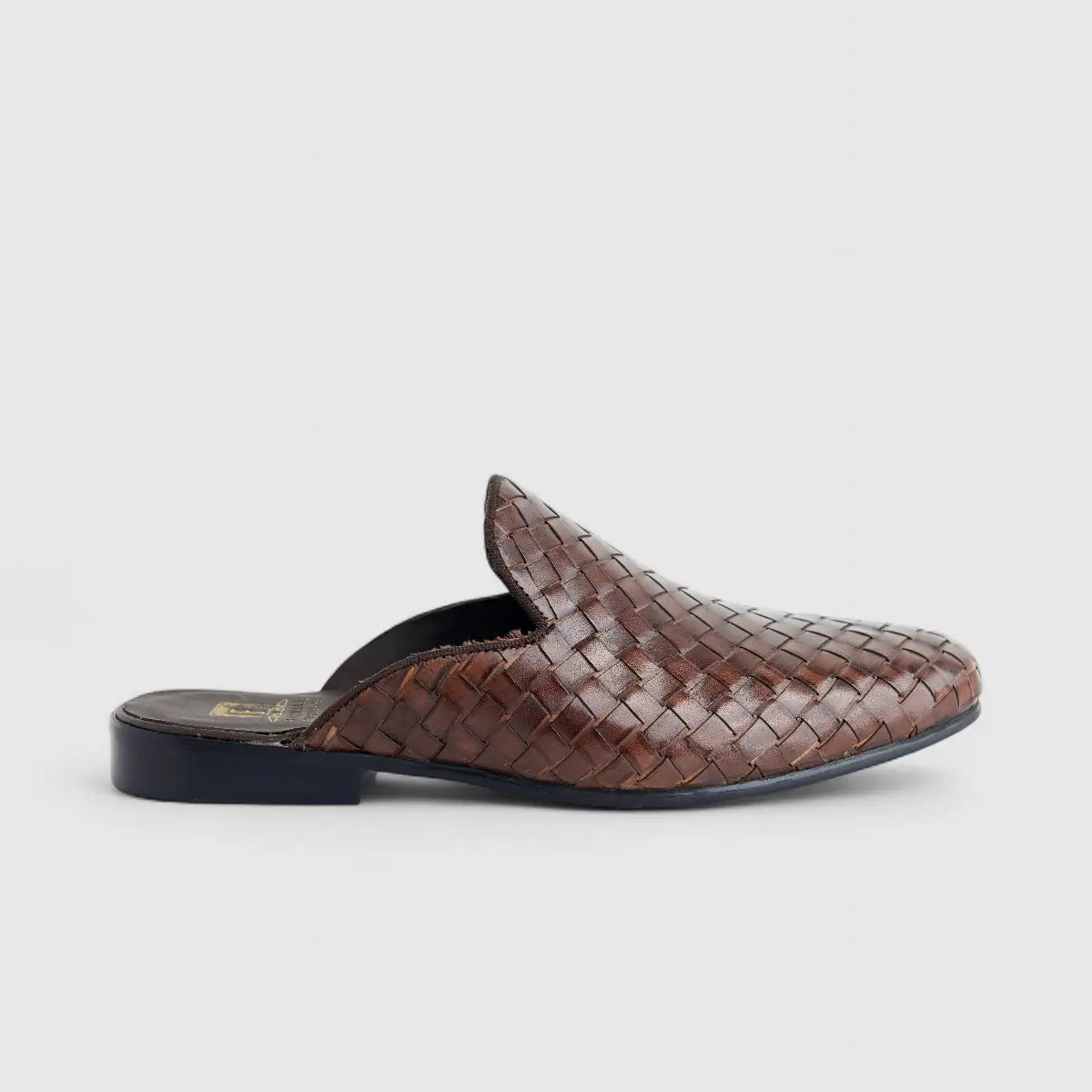 Formales Men's Leather Slip On Open Back AA512-3 Coffee EL135