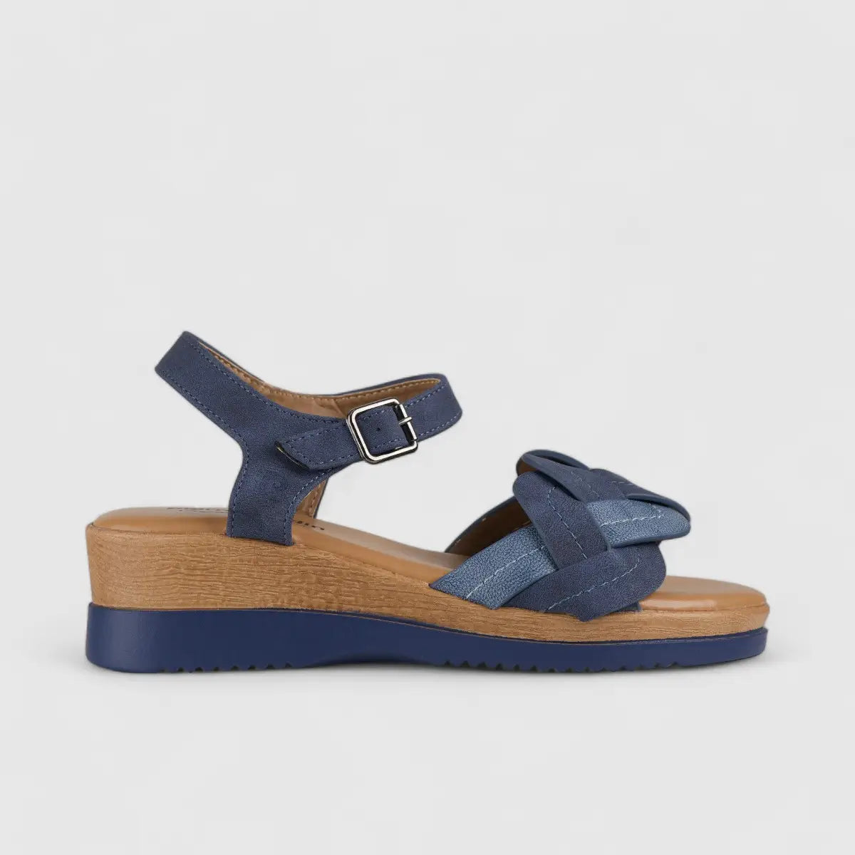 PC Comfort Wedge Sandal Blue 10576