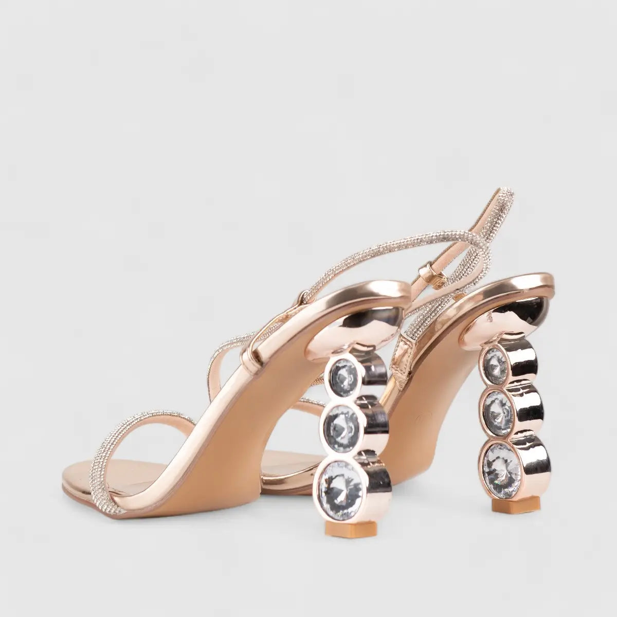 Bulbul Heel Sandal Beige LI005 Heels | familyshoecentre