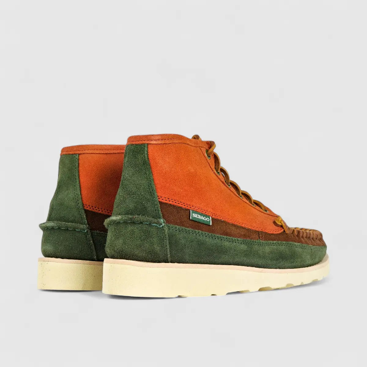 Sebago Men's Boot Campsides Cayuga Mid A8D Green/Dk Brown SG30