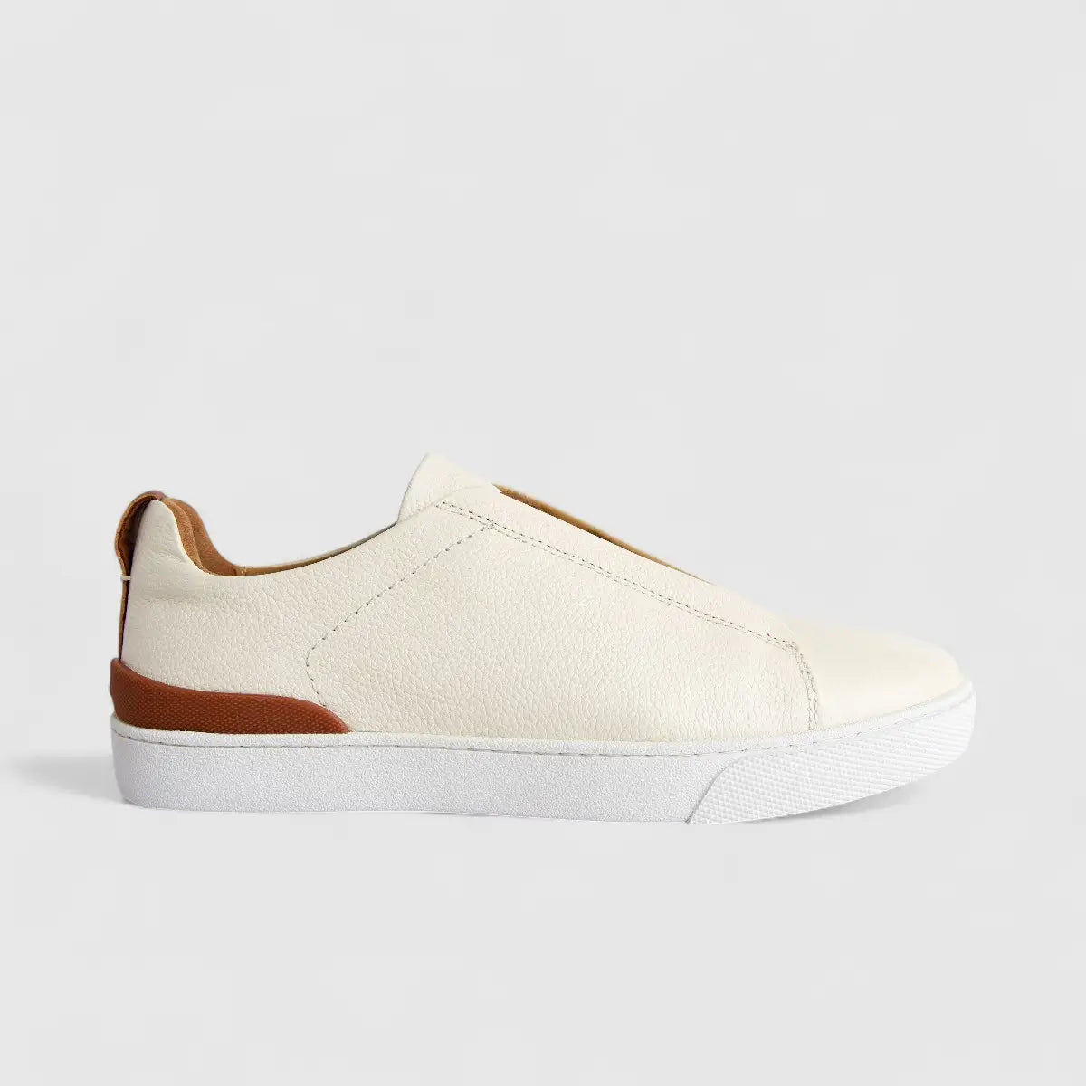 Formales Men's Leather Sneaker FM2025-826 Off White FK55