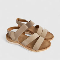 Bulbul Ladies Comfort Sandal Beige HAR072