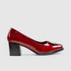 PC Dress Heel Court Shoe Burgandy 10707 Heels | familyshoecentre