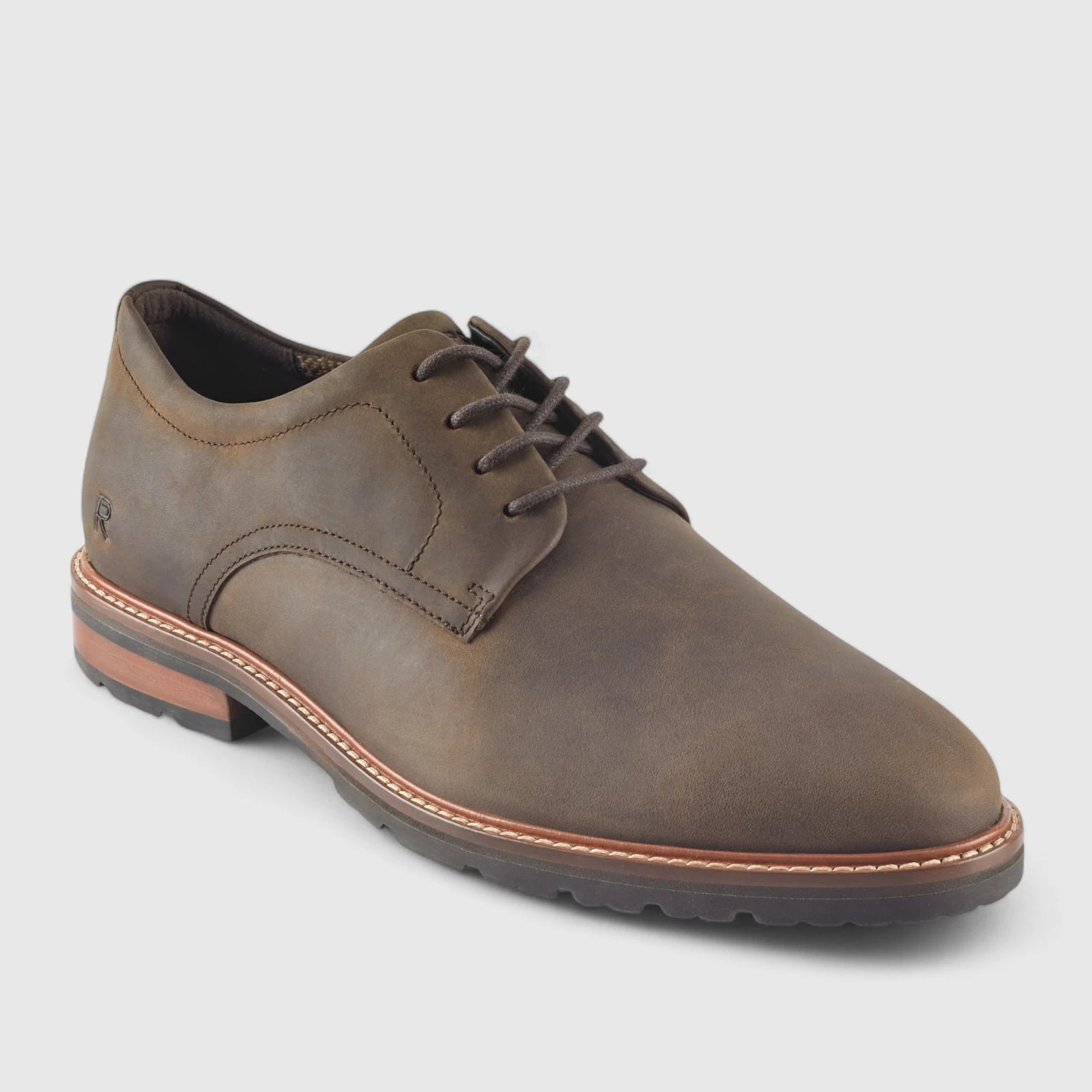 Rockport Cedric Lace Up Comfort Shoe Brown Oxfords | familyshoecentre