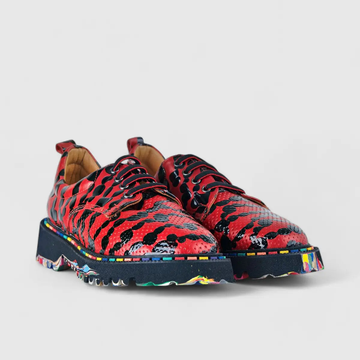 Rovigo Oxfords Red Multi 333 Oxfords | familyshoecentre