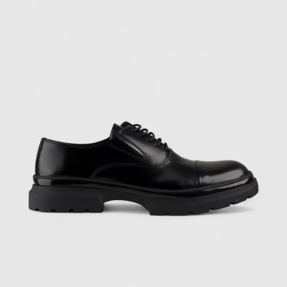 Bulletti Lace Up Chunky Sole Black 8316 Oxfords | familyshoecentre