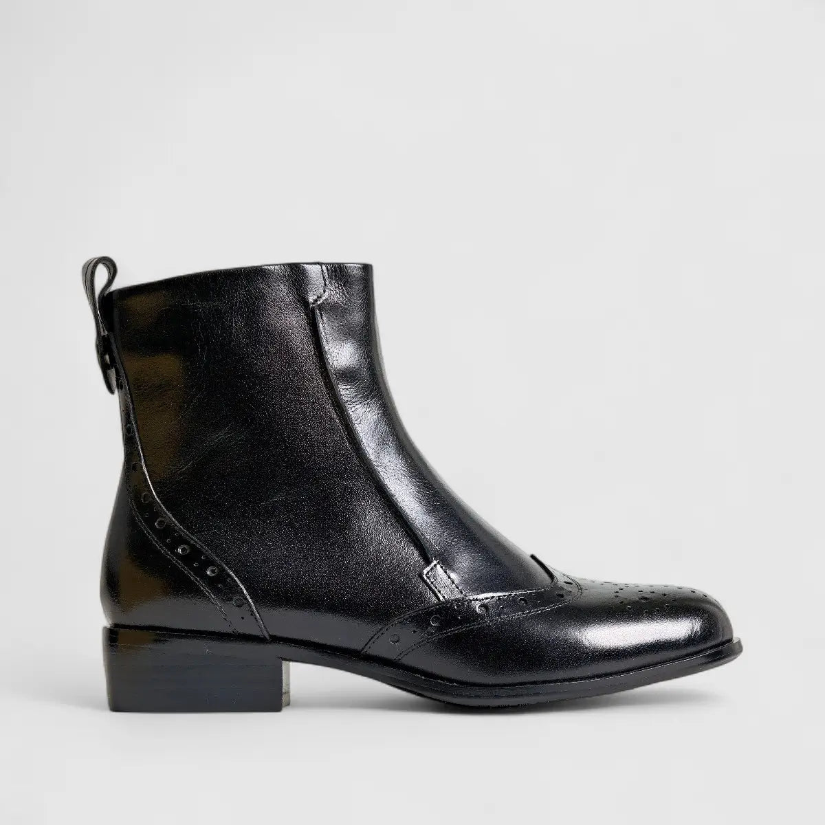 Bulbul Leather Ankle Boot Black HA2505