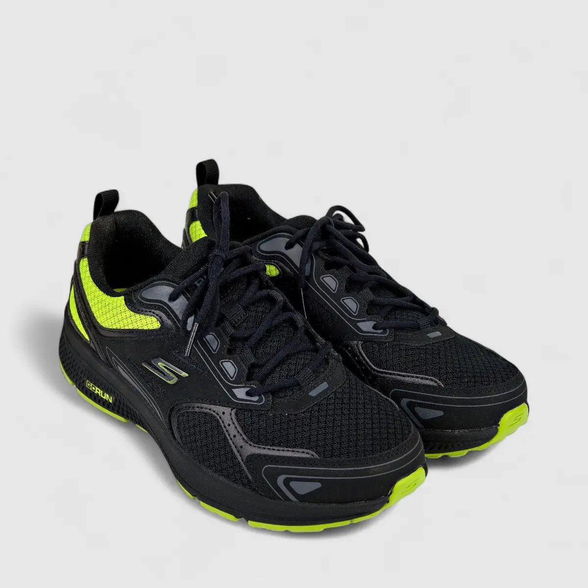 Skechers Men's Comfort Sneaker Go Run Consistent 220081 Black Lime SM89 Sneakers | familyshoecentre