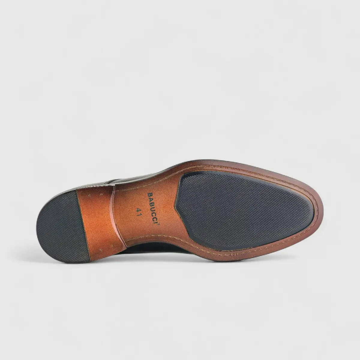 Babucci Men's Leather Lace Up K1834-C17A BAB005 Black