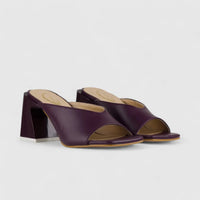 Bulbul Block Heel Sandal Orange CAR5016 Heels | familyshoecentre