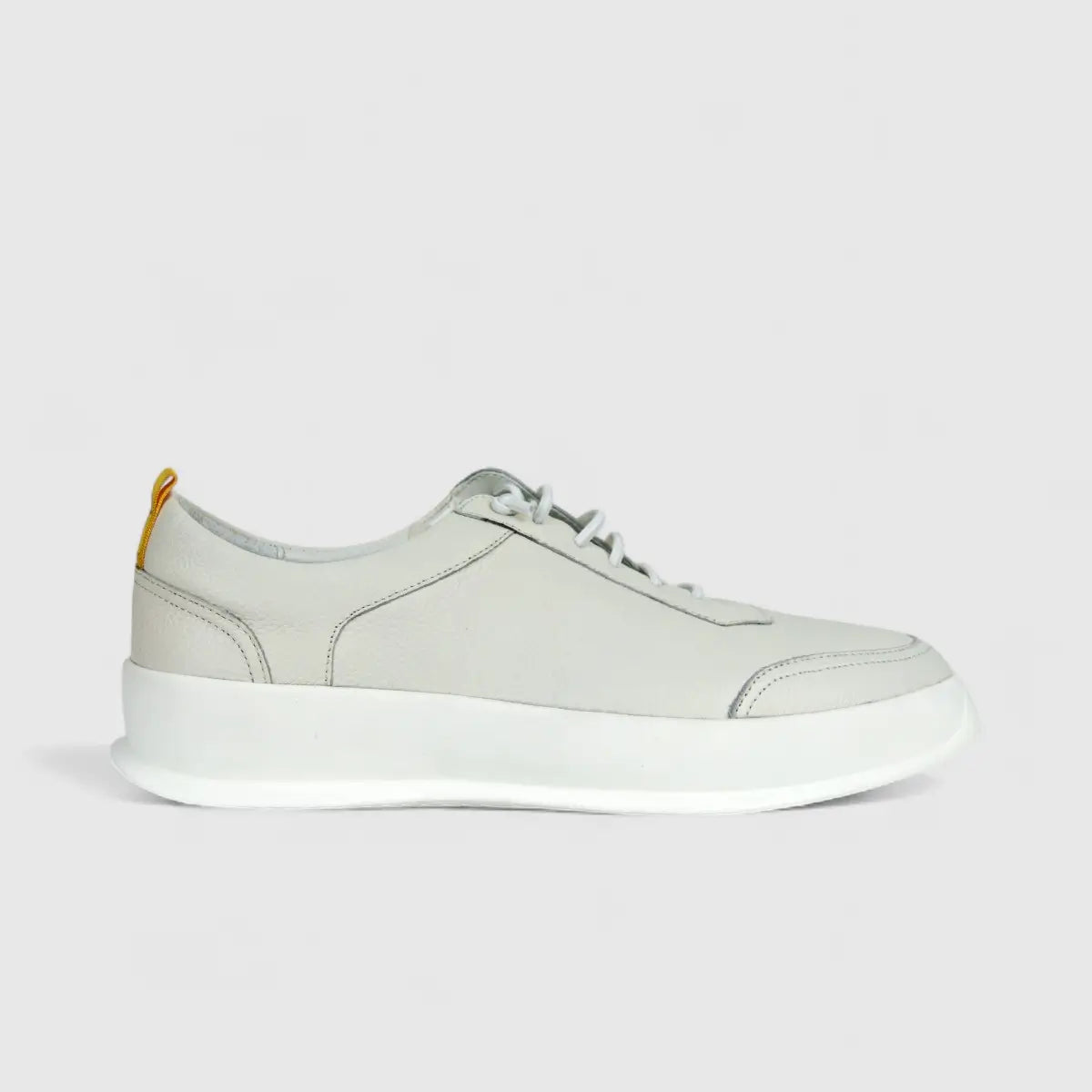 Formales Mens Leather Sneaker FM23818-20 White FK16