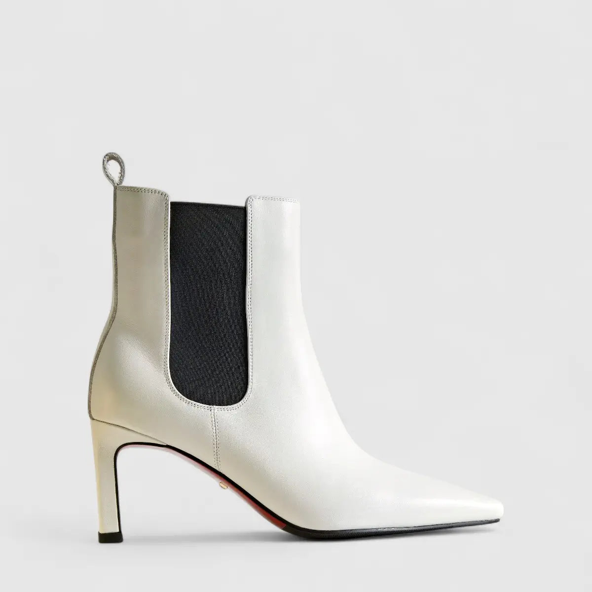 Bulbul Leather Ankle Boot White LAR6026 Boots | familyshoecentre