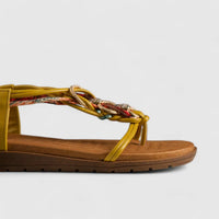 Bulbul Flat Bling  Sandal Yellow HAR012 Sandals | familyshoecentre