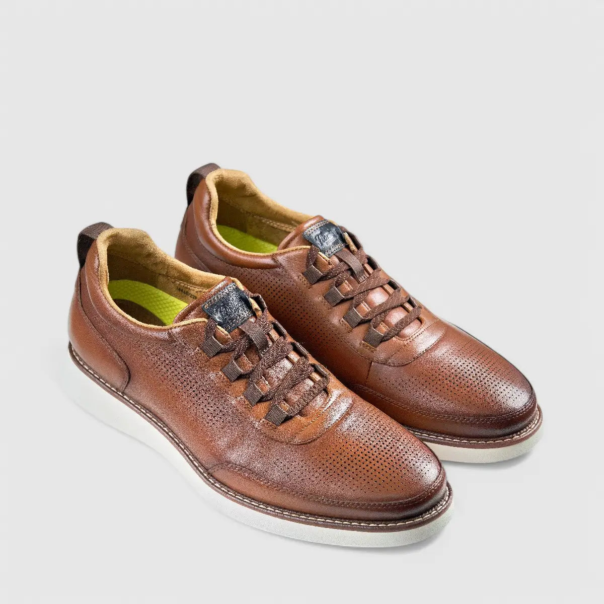 Florsheim Launch Elastic Lace Slip On Cognac 14446 FT26 Slip-ons | familyshoecentre