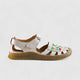 Karyoka Comfort Leather Fisherman Sandal 6717 Beige Multi Sandals | familyshoecentre