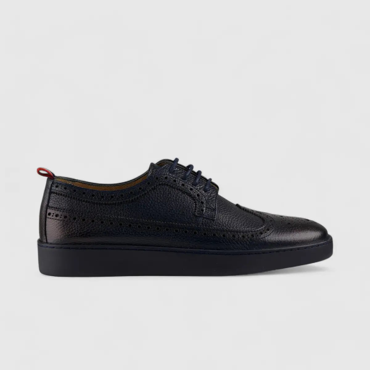 Formales Lace Up Leather Sneaker Navy 4346