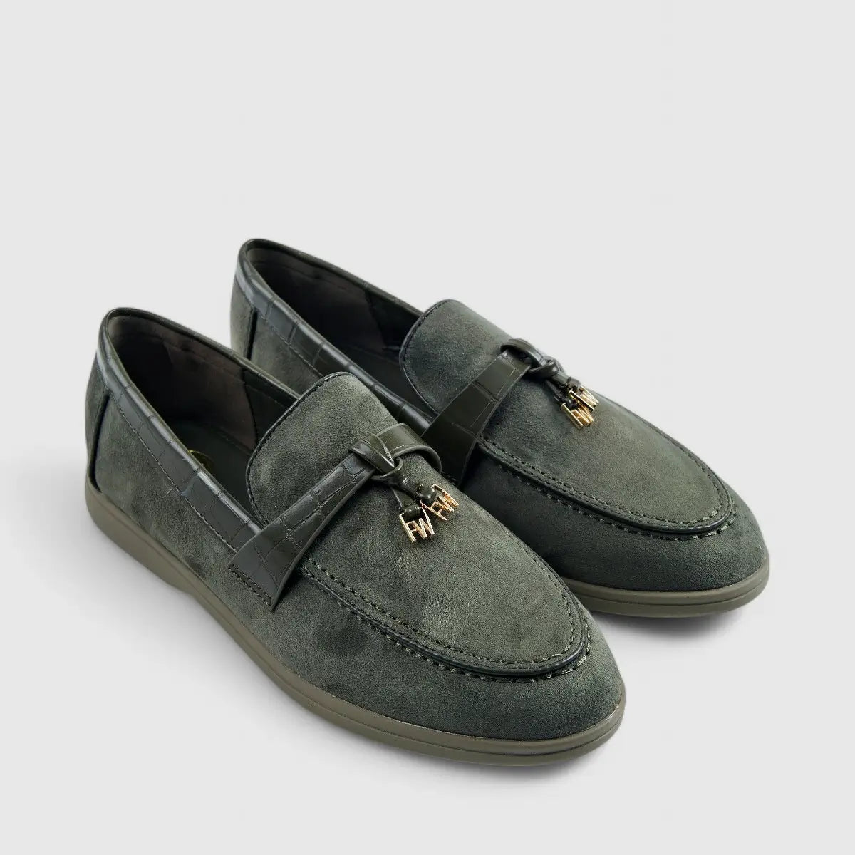 Footwork Casual Loafers Olive 01676 Loafers | familyshoecentre