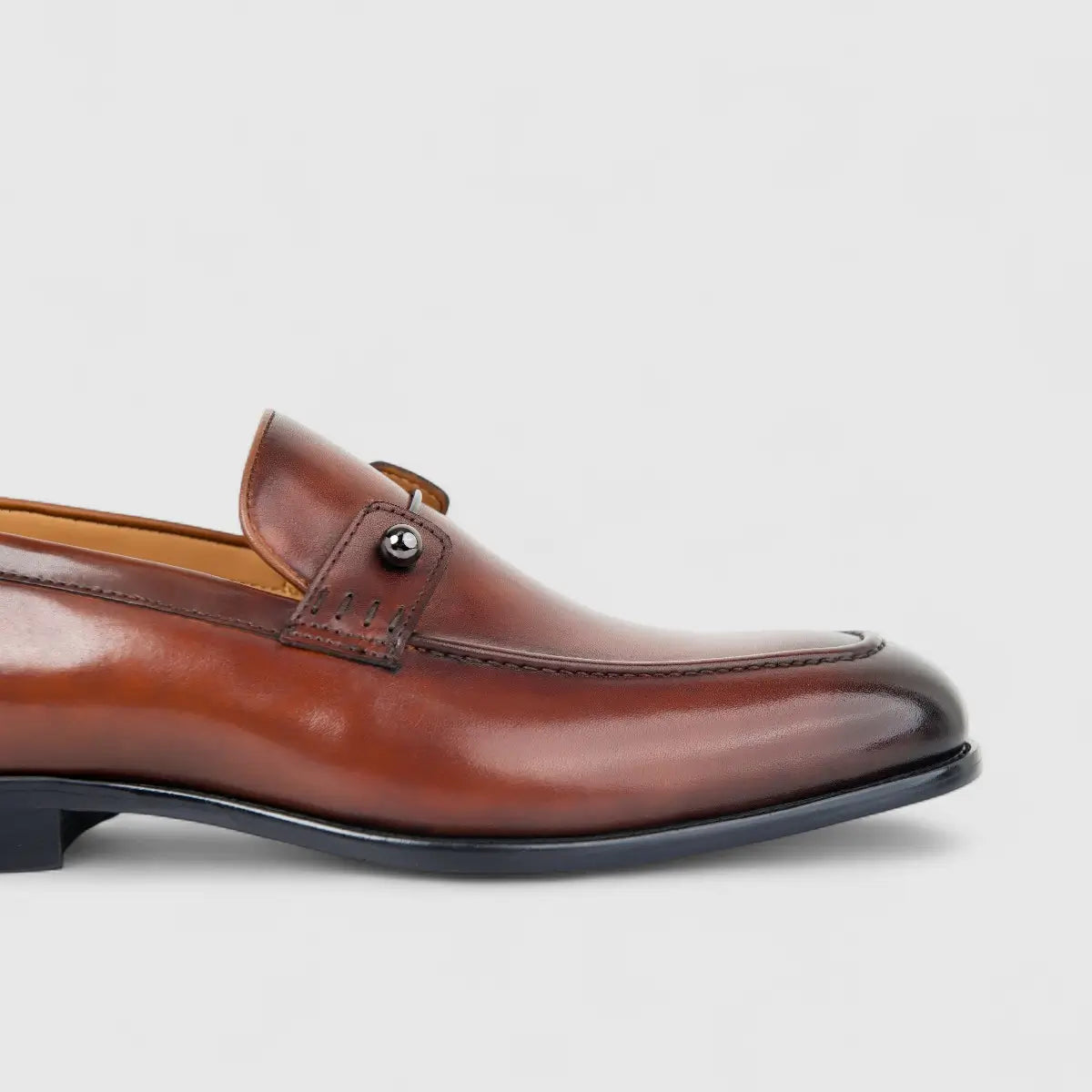 Fabino Men's (UK5 TO UK12) Leather Slip On M3220199 Tan FB21