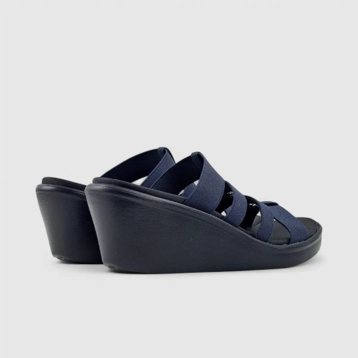Skechers Ladies Rumble On Sandal Navy 33215 Sandals | familyshoecentre