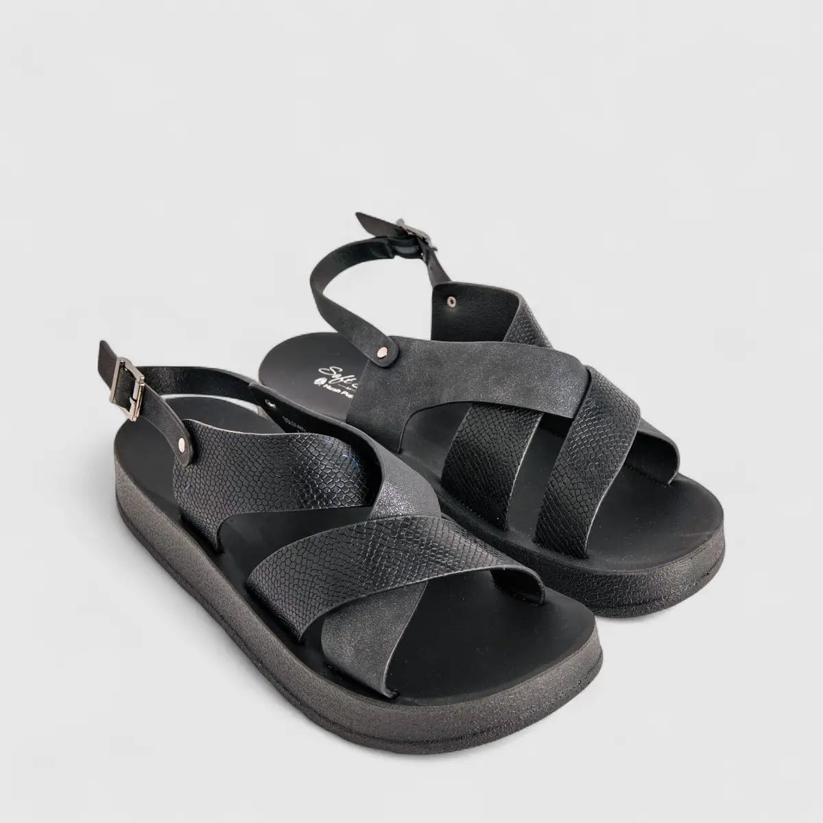 Hush Puppies Soft Style Ladies Comfort Sandal Vasily SSL01469 Black SS318