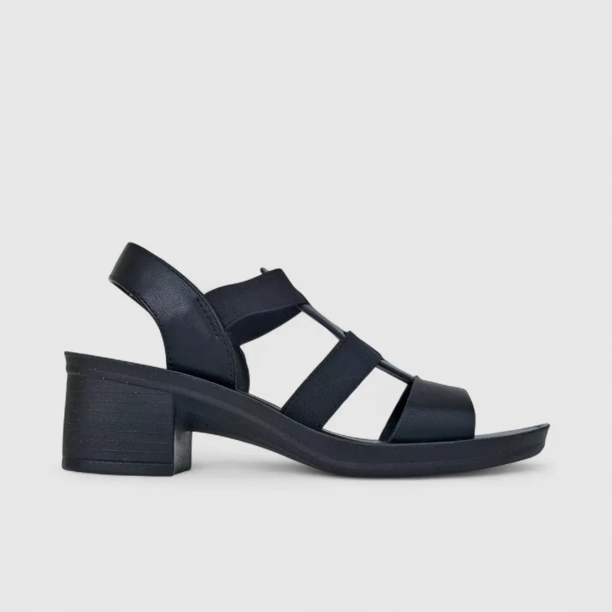Hush Puppies Soft Style Ladies Block Heel Sandal Devana Mono SSL01559 Black SS367