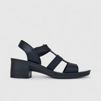 Hush Puppies Soft Style Ladies Block Heel Sandal Devana Mono SSL01559 Black SS367