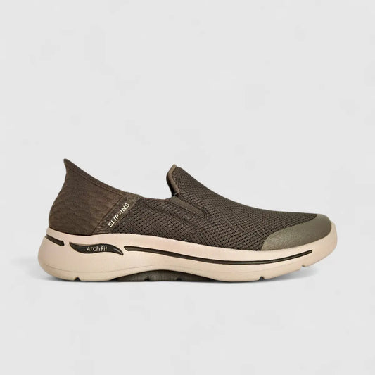 Skechers Men's Comfort Slip Ins Go Walk Arch Fit 216259 Taupe SM110