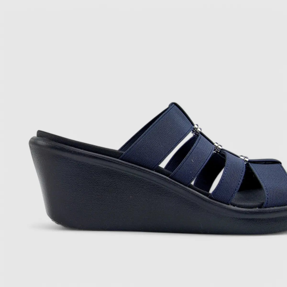 Skechers Ladies Rumble On Sandal Navy 33215 Sandals | familyshoecentre