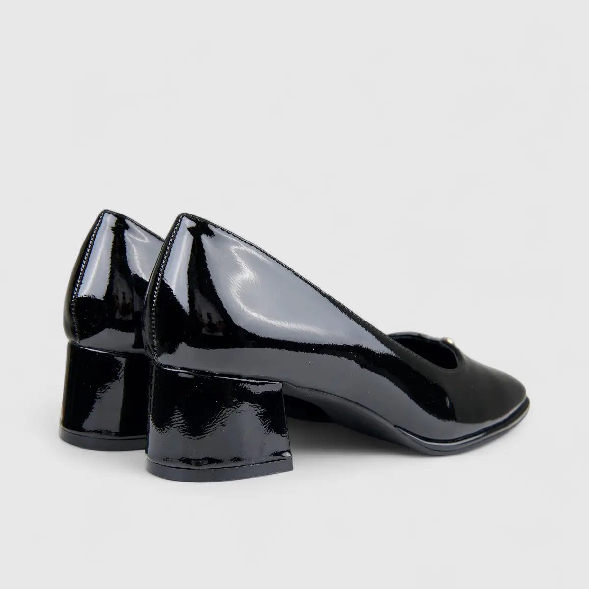 PC  Ladies Dress Court With Block Heel PCL10935 Black PC369