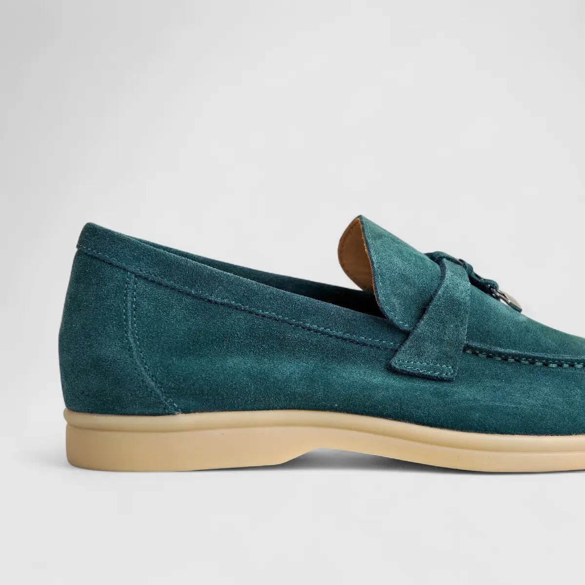 Bulletti Ladies Suede Loafer W2406080 Blue BL3 Loafers | familyshoecentre