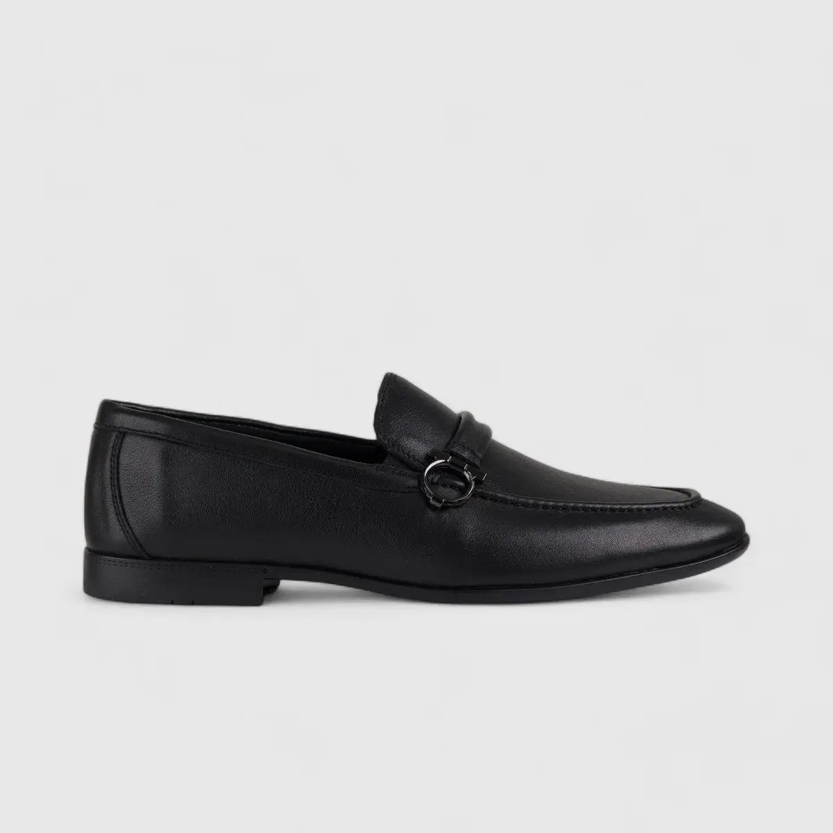 Formales Leather Loafers Black 678A-53 Loafers | familyshoecentre