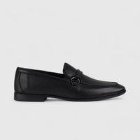 Formales Leather Loafers Black 678A-53 Loafers | familyshoecentre