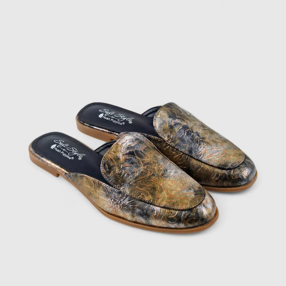 Soft Style By Hush Puppies Rodriga Mule Bronze 01530 Pumps | familyshoecentre