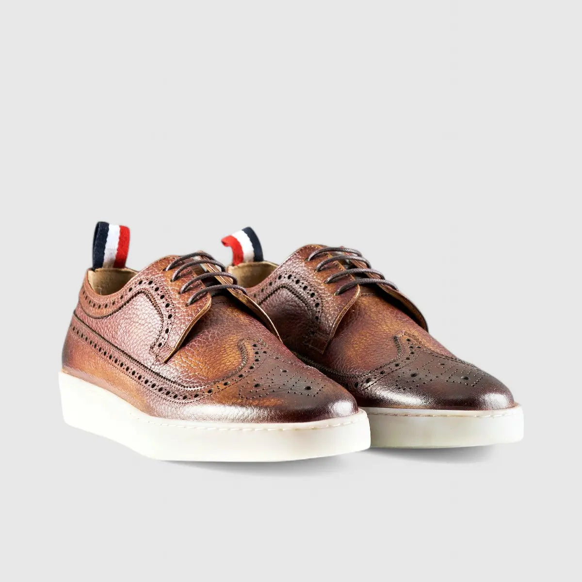 Formales Lace Up Leather Sneaker Tan 4346 FC35 Oxfords | familyshoecentre
